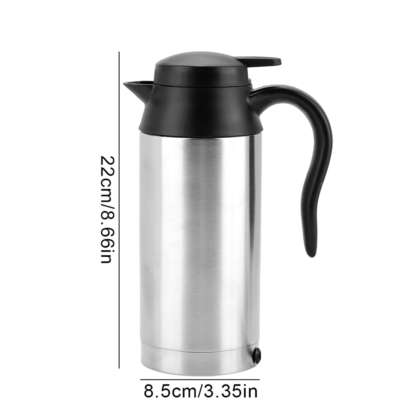 24V Electric Car Kettle 750ml Cigarette Lighter Plug