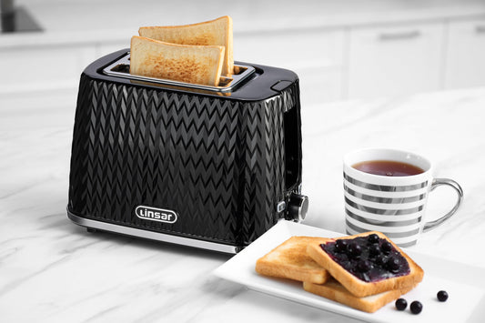2 Slice Toaster Defrost Reheat Cancel Functions – Black