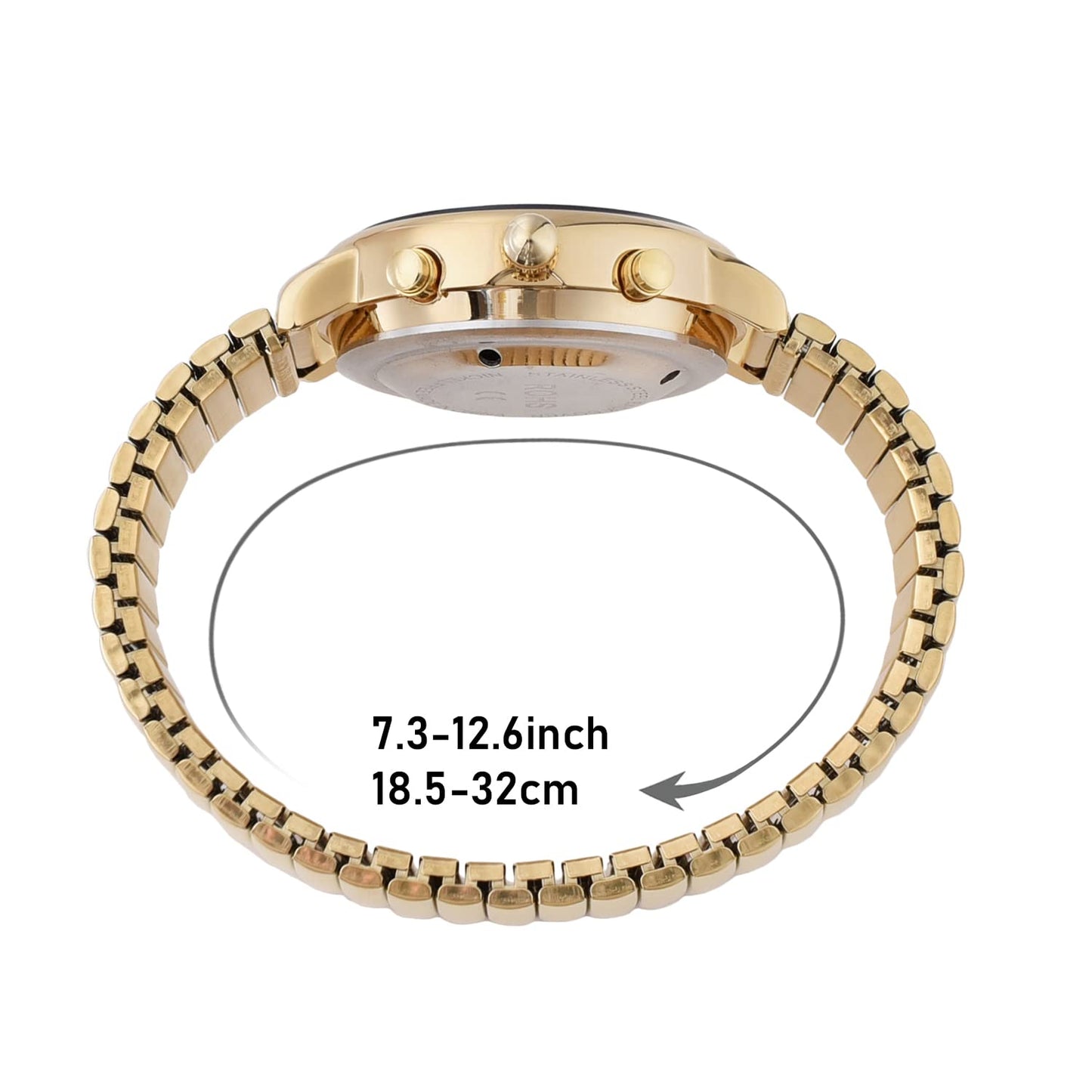 SHMIOU English Talking Watch Women Golden Senior Blind Visually RRP £46