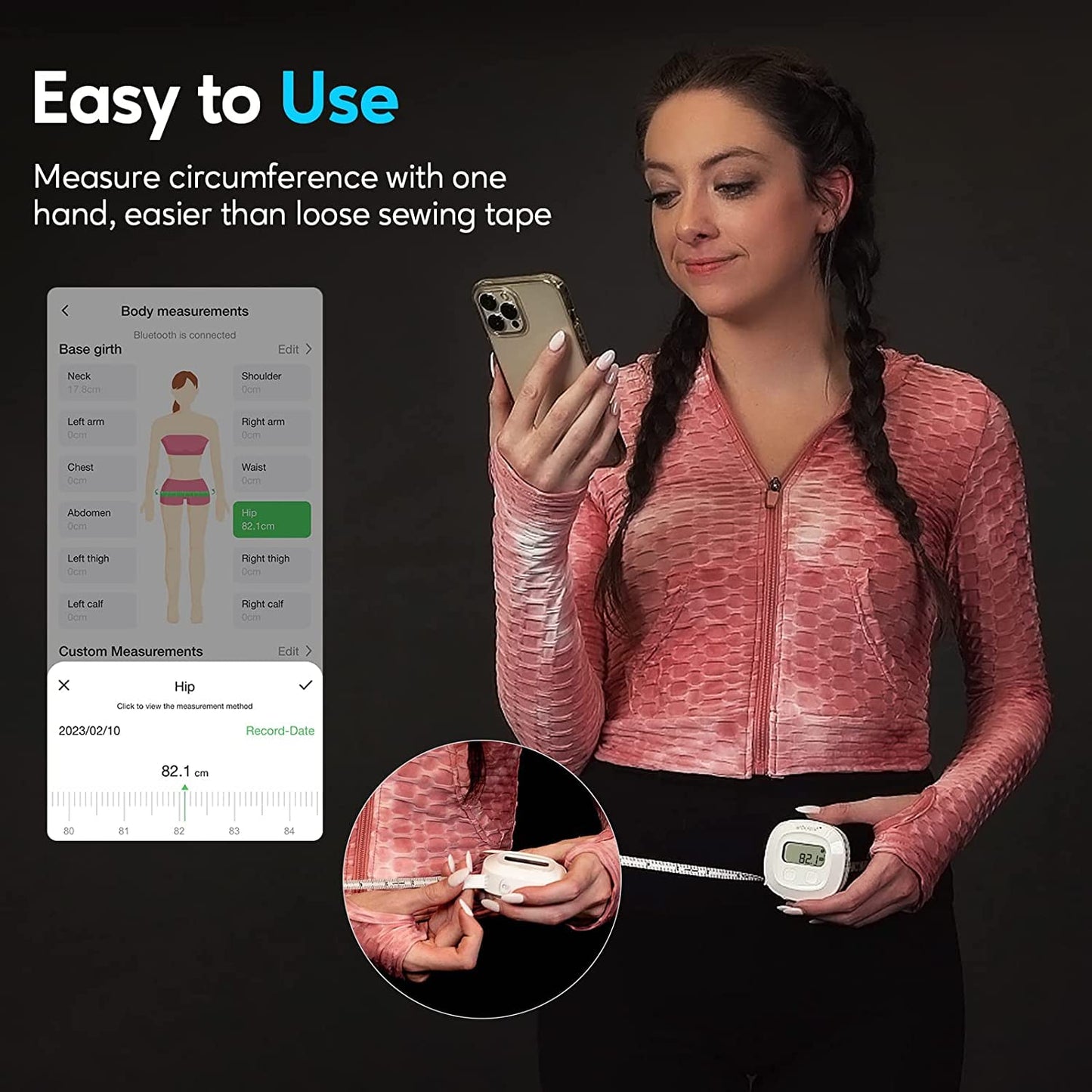 Body Tape Measure Smart App Bluetooth Measuring Tapes Body