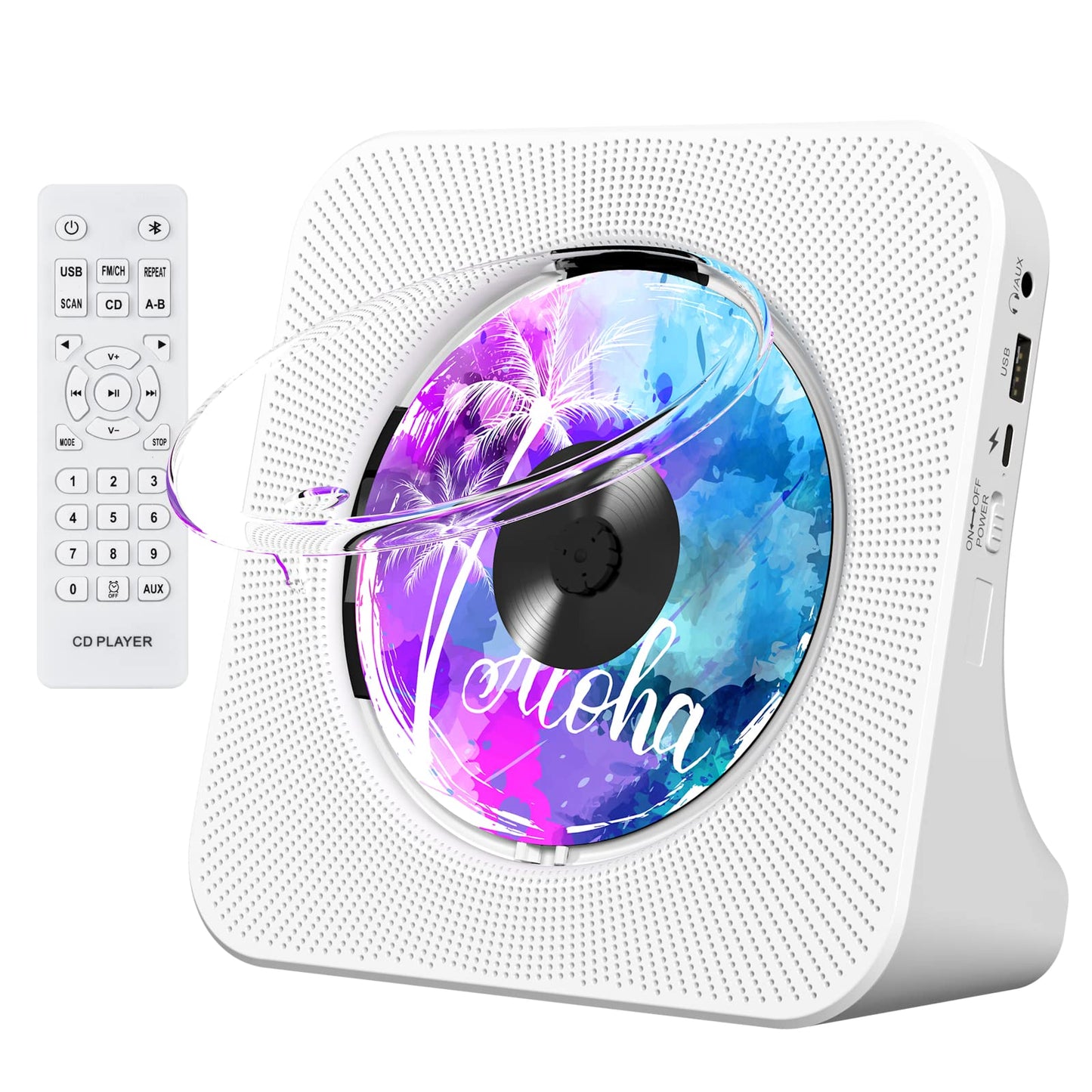 Portable CD Player Bluetooth Gueray Desktop CD Players Home Bulit-in RRP £32