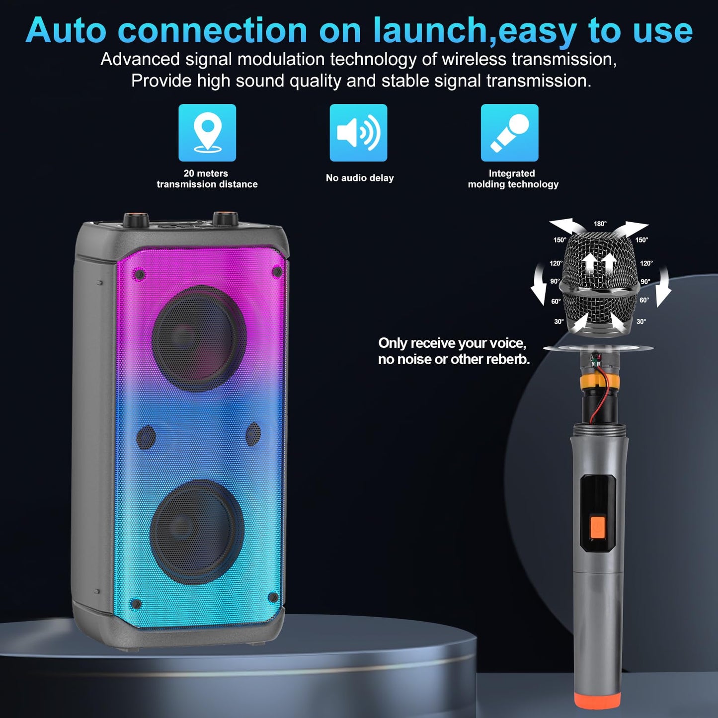 TAMPROAD Bluetooth Speaker 80W Peak Wireless TWS Portable Outdoor RRP £62