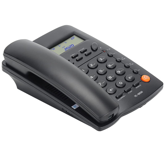 Desktop Corded Telephone DTMF/FSK Mode LCD Display Calls