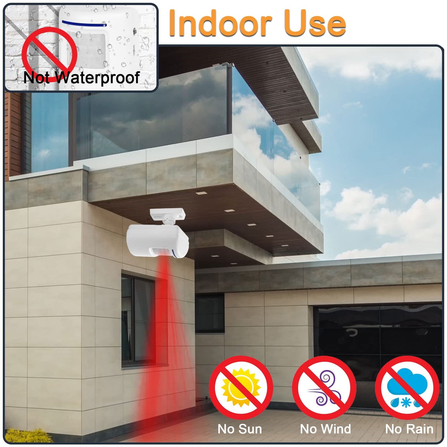 HoneTeek Motion Sensor Doorbell Entry Alert Door Chime Business/Store RRP £25