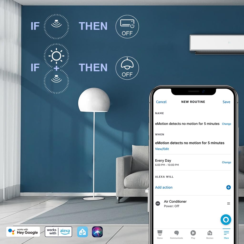 LinknLink eMotion Ultra 60GHz mmWave Radar WiFi Smart Presence Sensor RRP £62