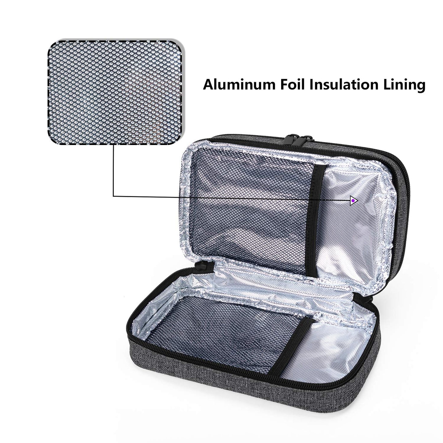 Diabetic Case Insulin Cooler Ice Packs – Grey RRP £29