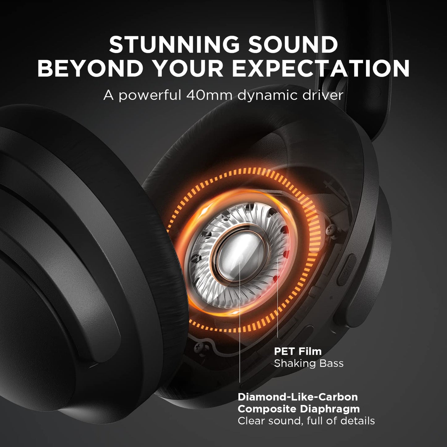 1MORE SonoFlow Active Noise Cancelling Headphones Bluetooth RRP £64