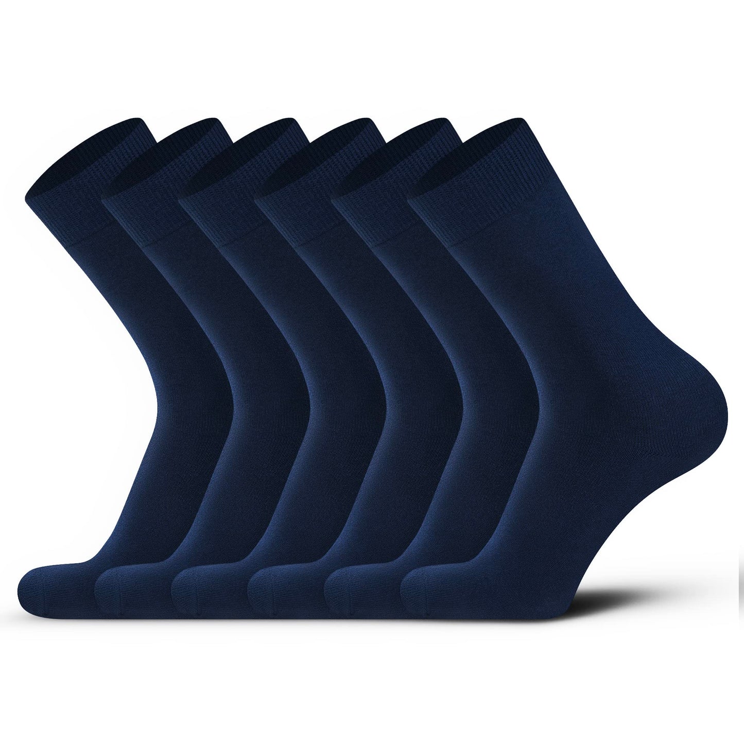 Mens Socks 9-11 Multipack Navy Blue Socks Seamless Cuff Soft Pairs of Cotton Socks