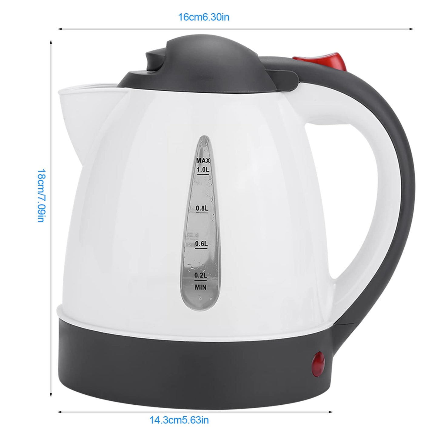24V Electric Car Kettle 1000ml Car Truck Kettle Travel Kettle