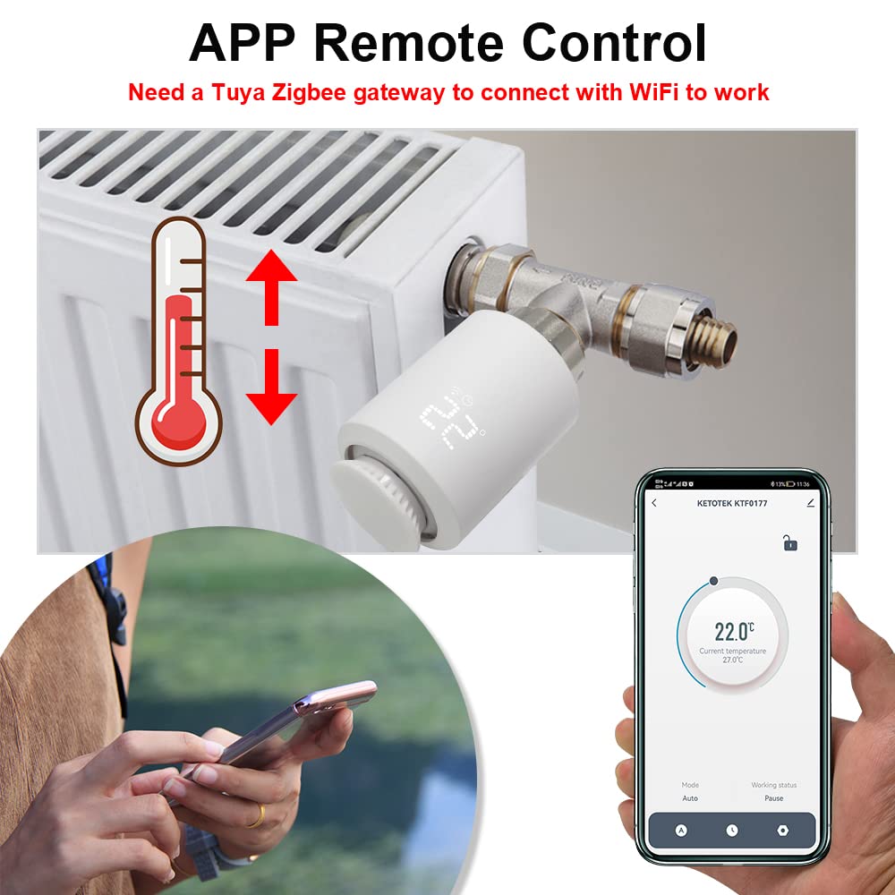 Digital Smart Home Radiator Thermostat Programmable Valve
