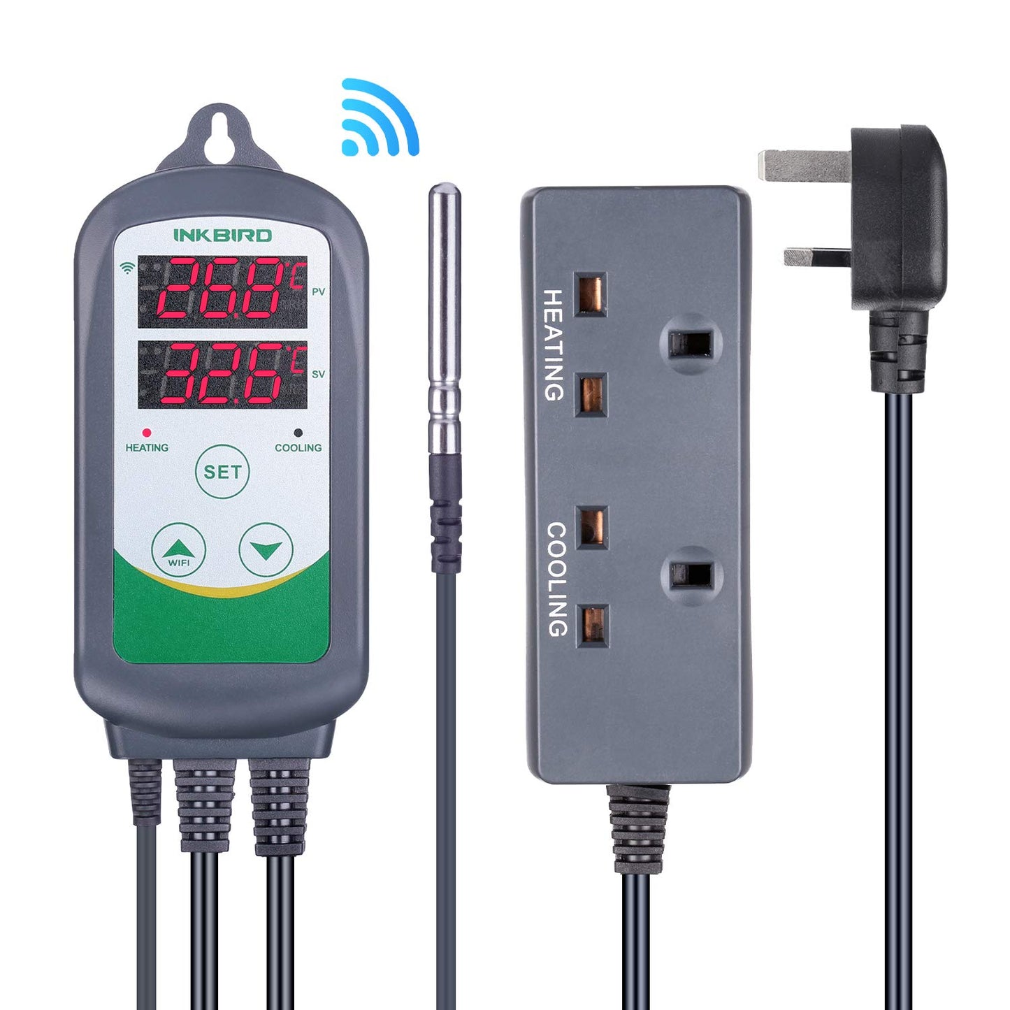 Inkbird Digital Wireless Thermostat ITC-308-WiFi Temperature RRP £46