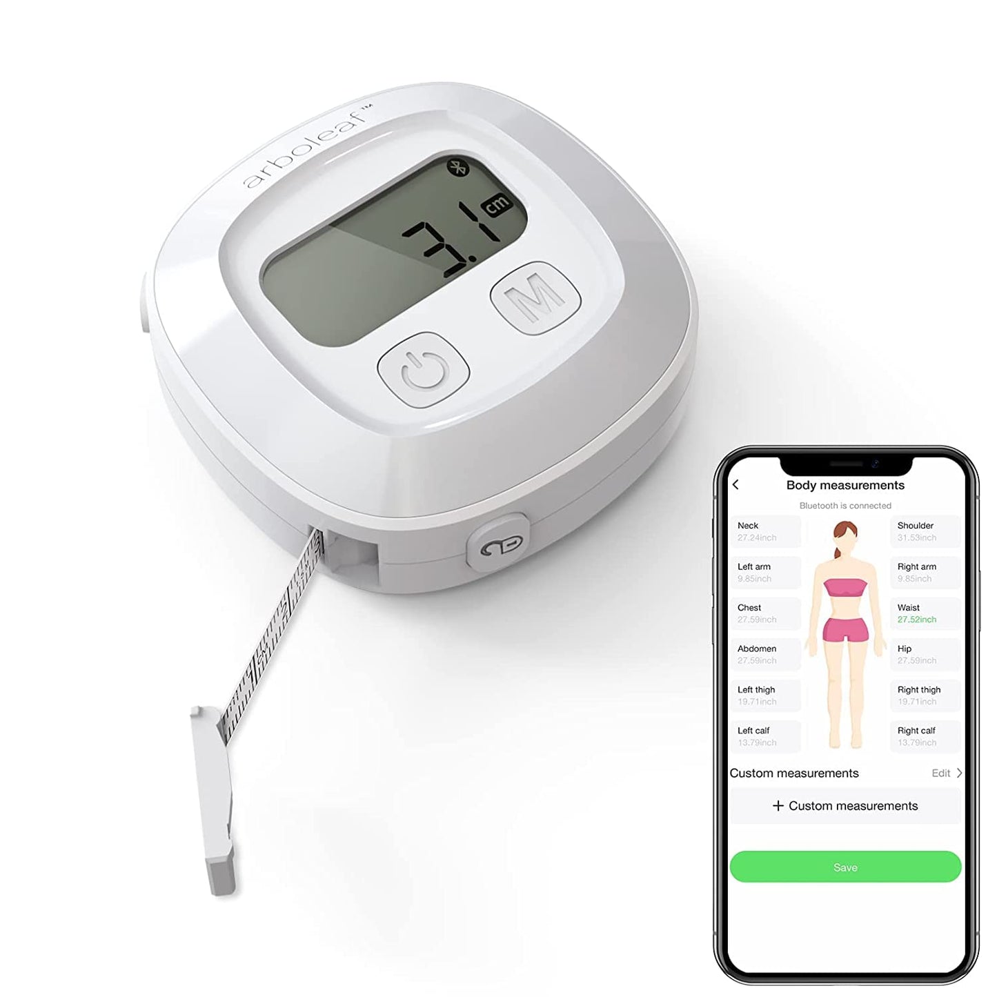 Body Tape Measure Smart App Bluetooth Measuring Tapes Body