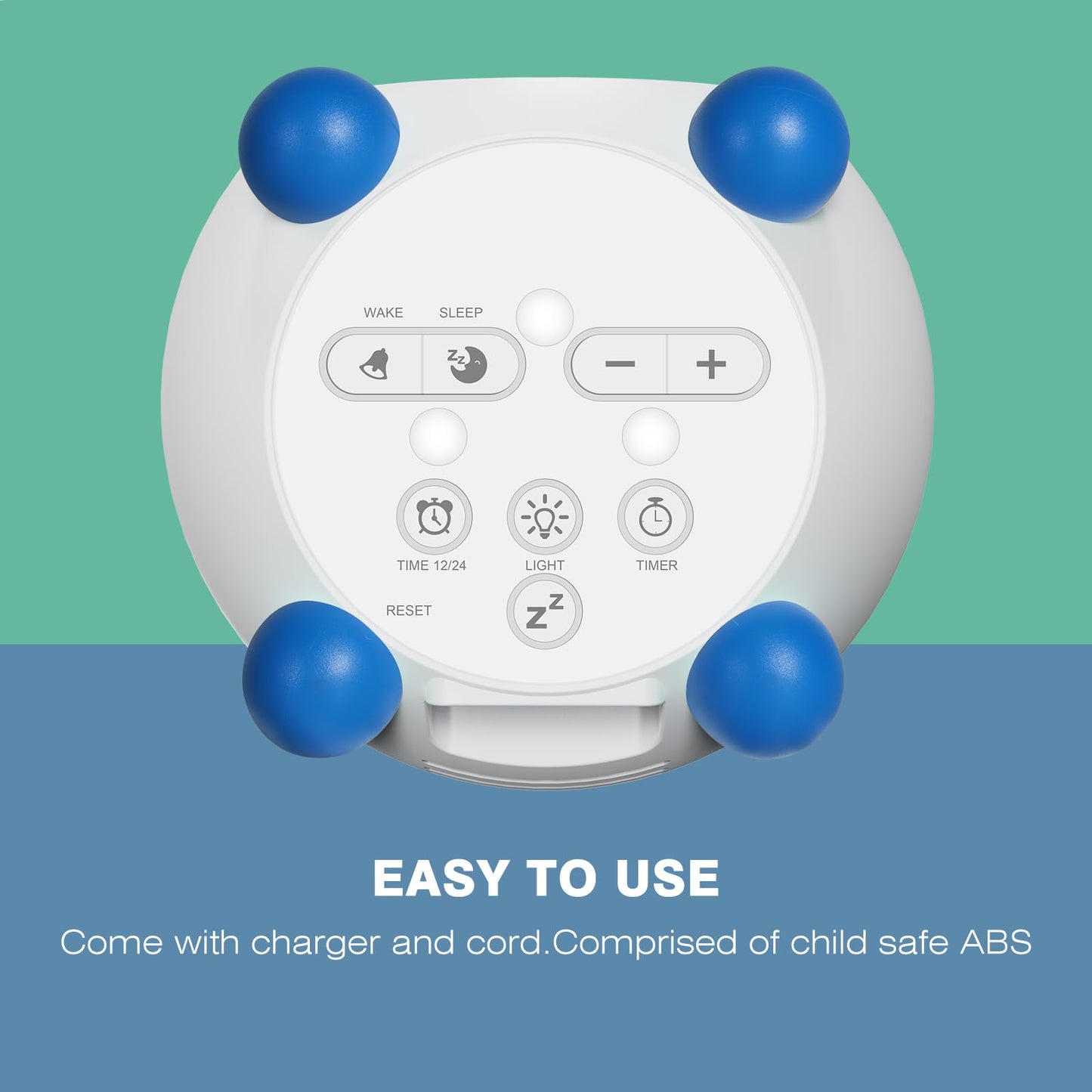 Teach Me Time Kids Alarm Clock Children's Sleep Trainer Emoji