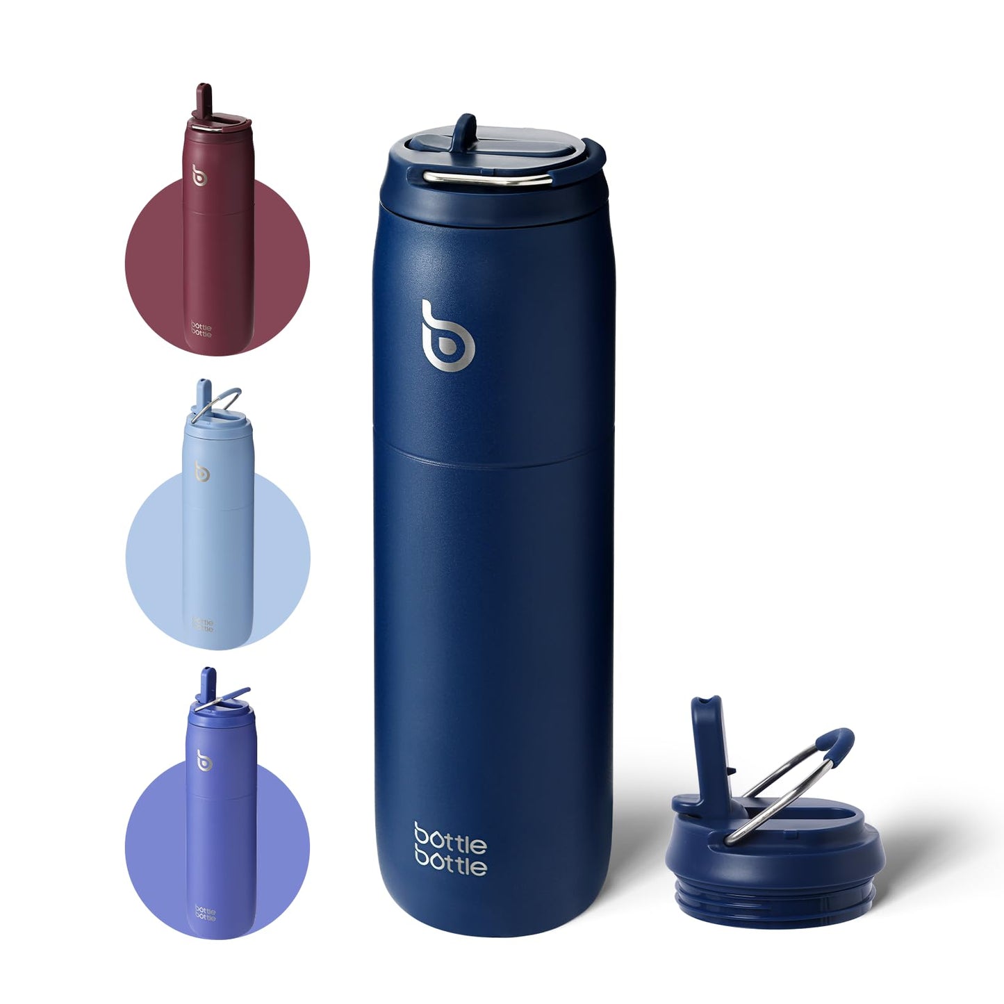 Insulated Water Bottle 950ml(32oz) Straw Lid Sports Gym